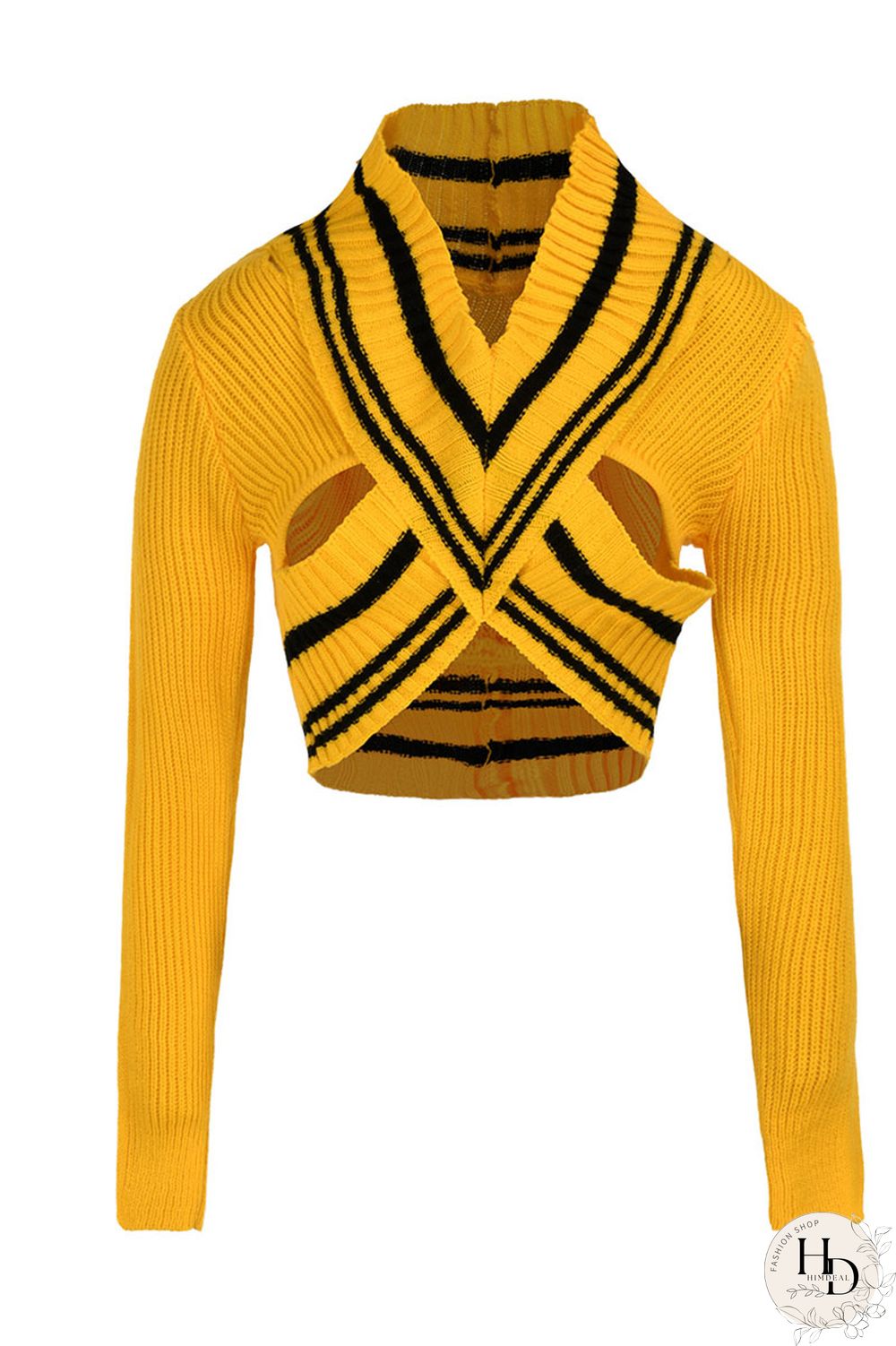 Red Sexy Hollowed Out Split Joint Asymmetrical V Neck Tops