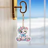 5Pcs DIY Bear Double Sided Special Shaped Diamond Painting Keychains
