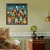 Colorful House-Paint by Numbers Acrylic Painting 40*40cm