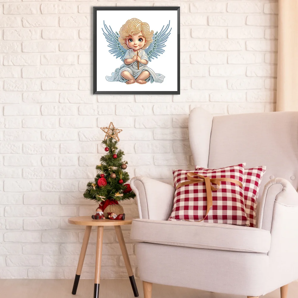Diamond Painting - Partial Special Shaped Drill - Angel Baby(Canvas|30*30cm)