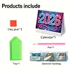 2026 Girls DIY Diamond Painting Paper Desk Calendar for Home Living Room