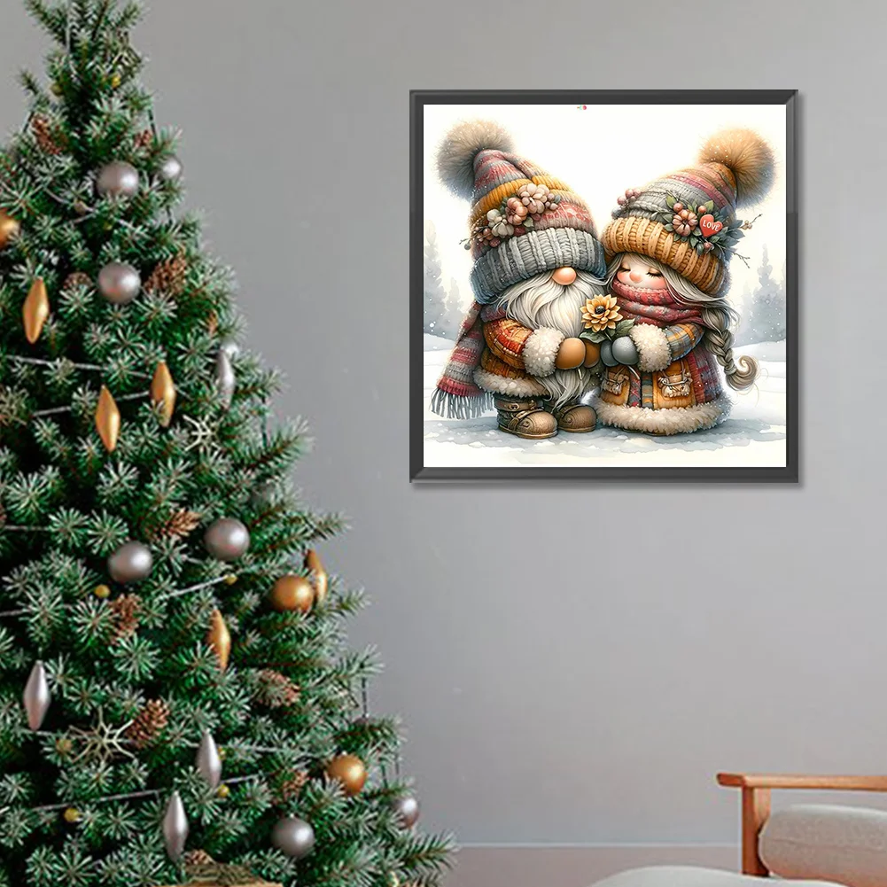 Diamond Painting - Full Round Drill - Gnome Love(Canvas|30*30cm)