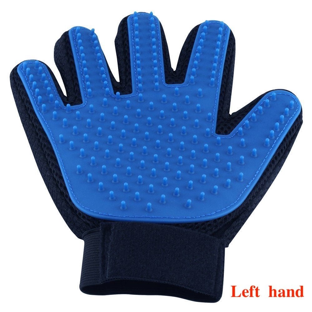 Pet Dog brush Glove finger cleaning Massage Glove for Pet cat Grooming comb hair gloves  animal  Deshedding tools