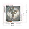 Croix-Plein diamant rond peinture-30 * 30cm