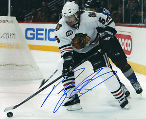 BRENT SOPEL CHICAGO BLACKHAWKS SIGNED 8x10 Photo Poster painting