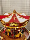 New Large Christmas Decoration LED Carousel Music Box Gift