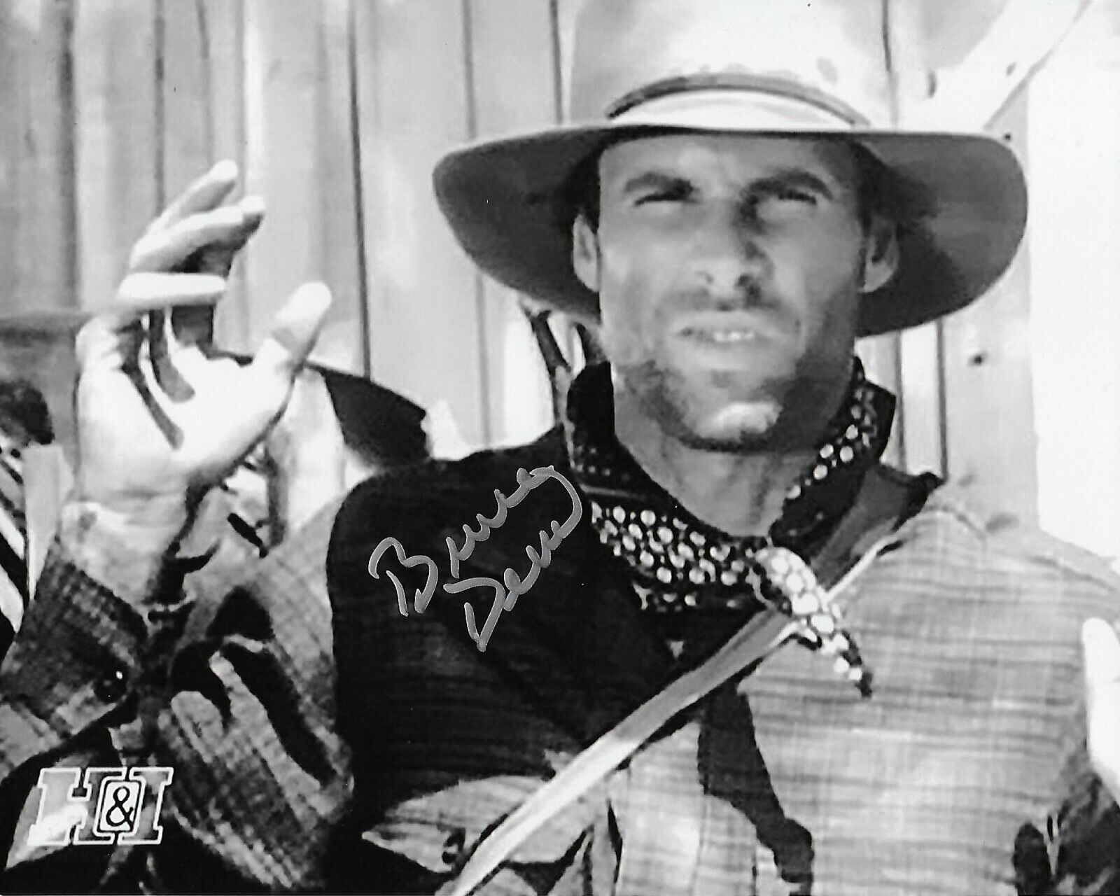 Bruce Dern Rawhide Original Signed 8X10 Photo Poster painting signed at Hollywood Show