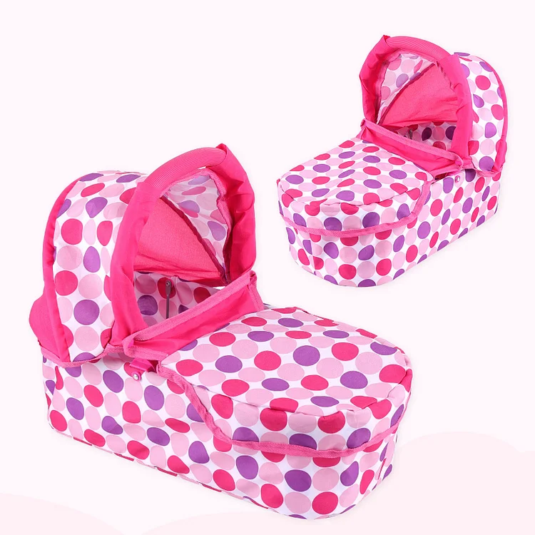 Babeside 17" - 20" Reborn Baby Dolls Basket Bed - Play with Your Baby Dolls