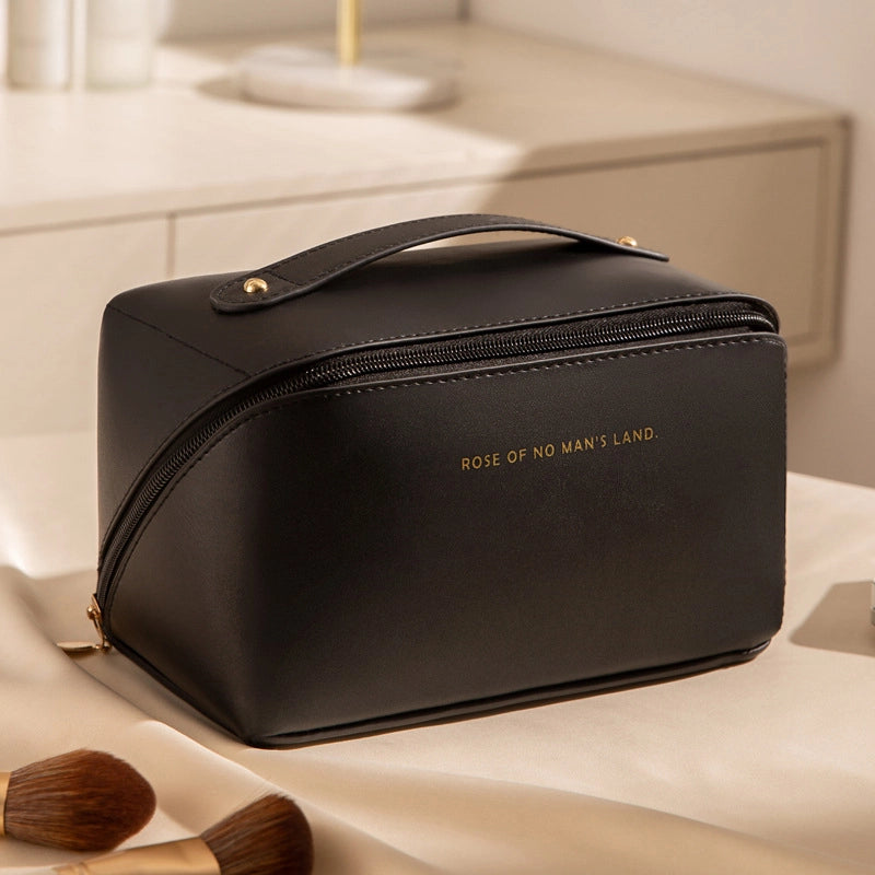 Women’s All Seasons Pu Leather Basic Cosmetic Bag
