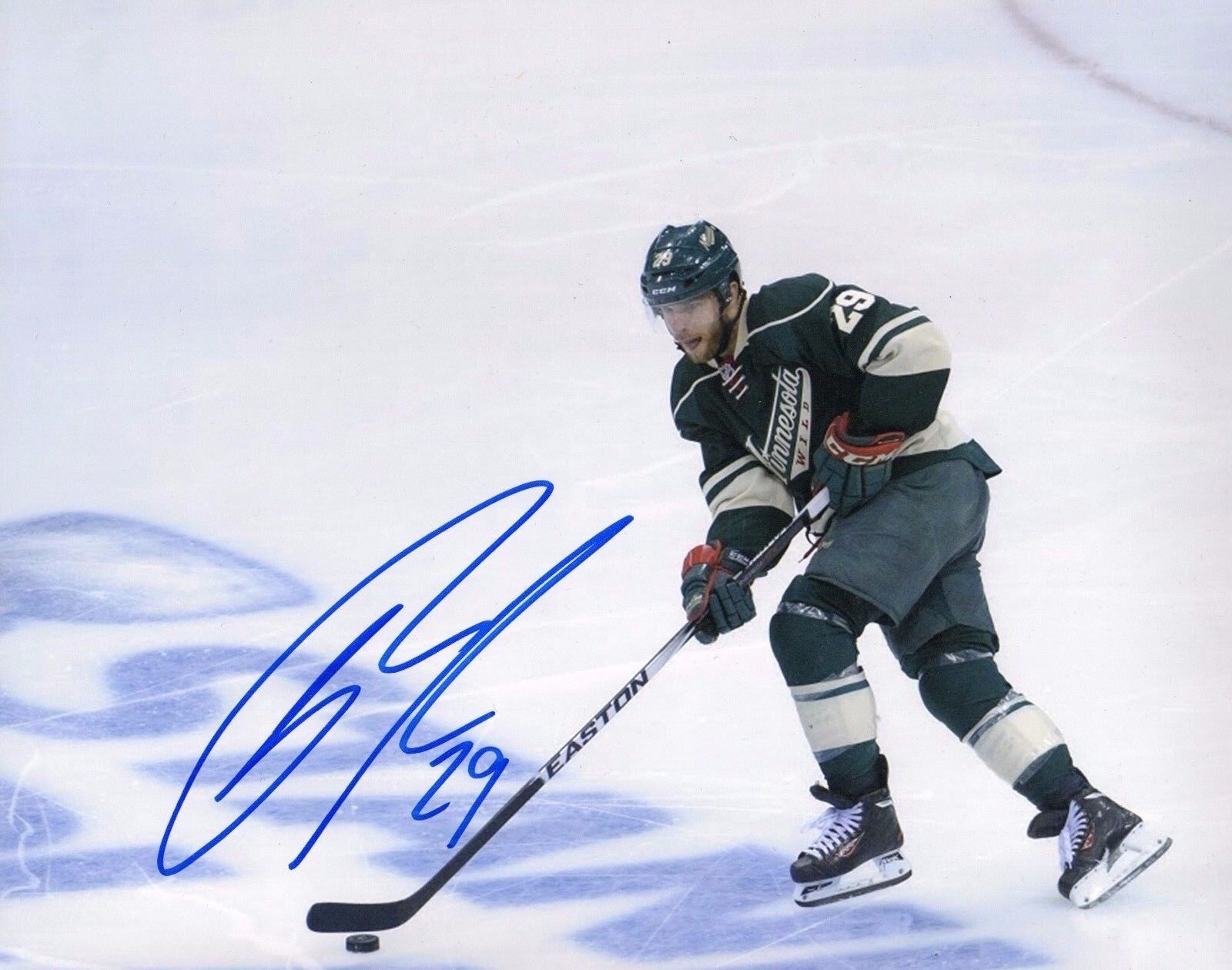 GFA Minnesota Wild * JASON POMINVILLE * Signed 8x10 Photo Poster painting J2 COA