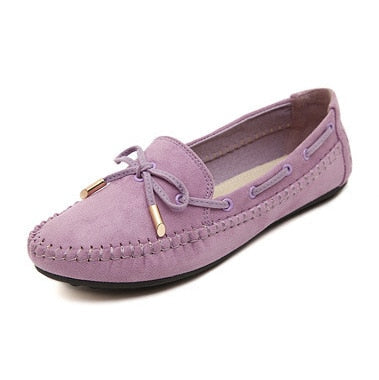 Candy Color Loafers Tassel Round Toe Flat Shoes