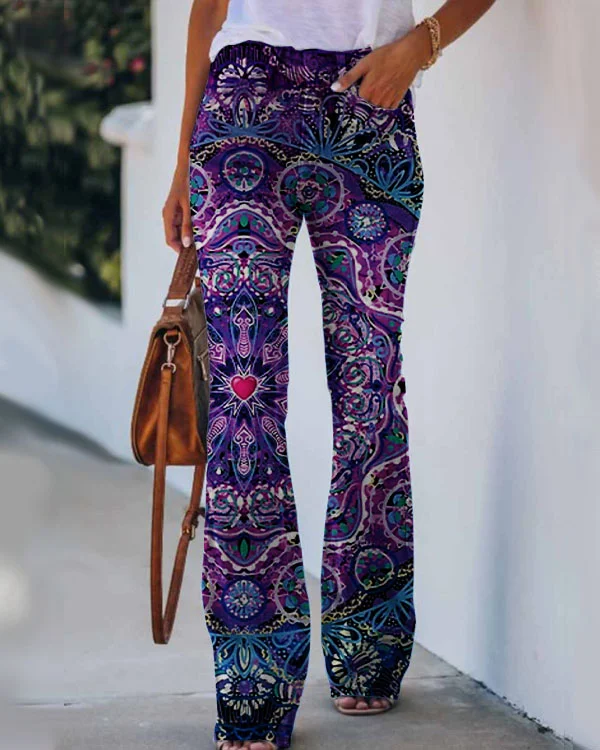 Women's  Mandala Print Pants