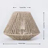 Woven Paper Rope Lamp Shade Simulation Rattan Light Shade for Living Room Hotel