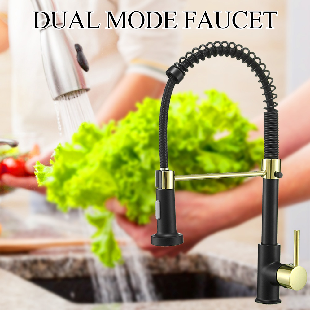 

360 Degree Rotation Hot Cold Tap Flexible Deck Mount Spring Sprayer Nozzle, 501 Original