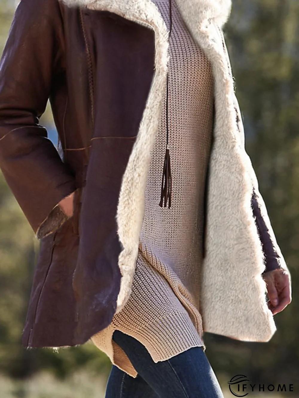 Elegant Shift Solid Coat | IFYHOME
