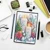 50 Pages A5 Special Shaped Candle Mosaic Diamond Sketching Book Kit
