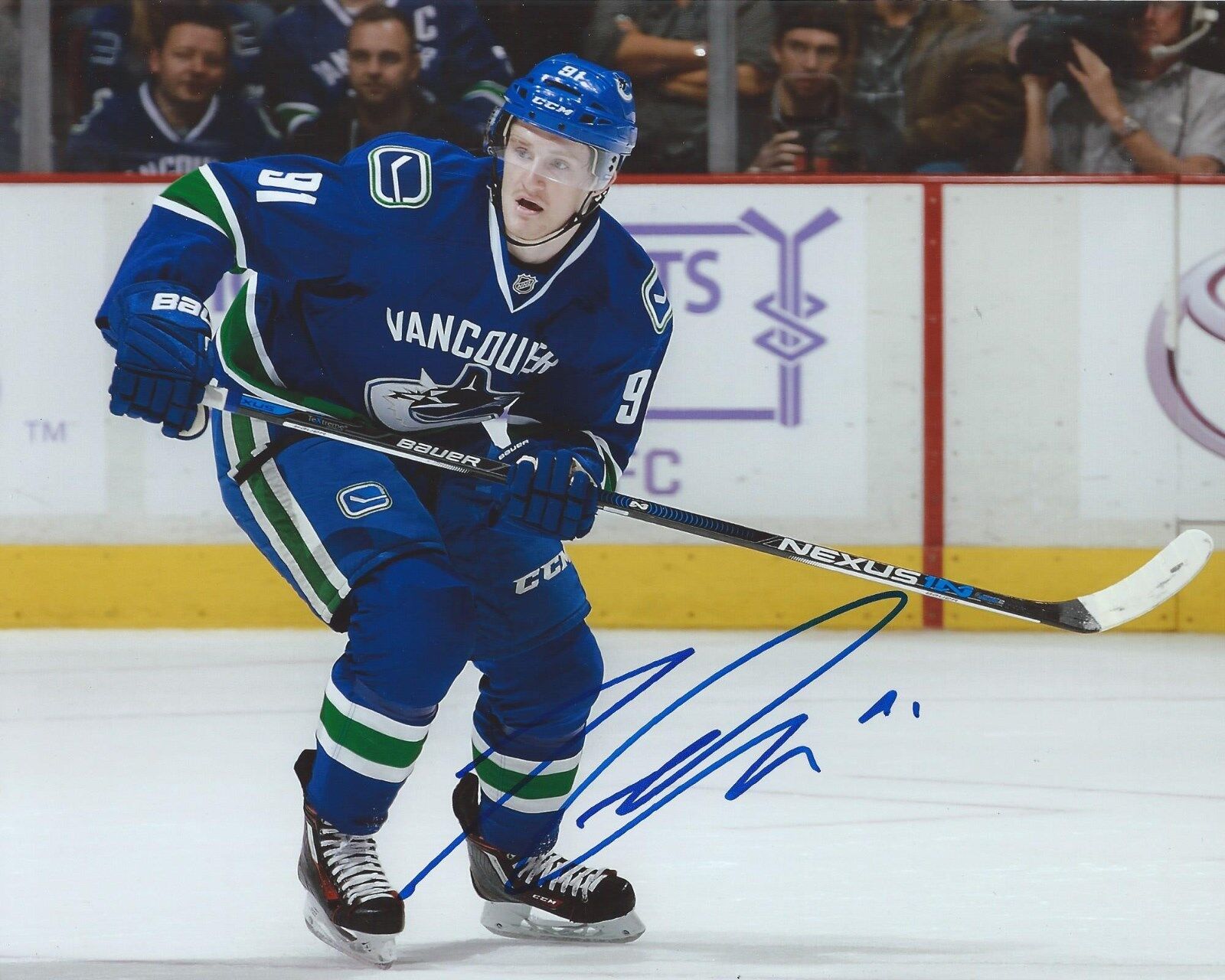 Jared McCann Signed 8x10 Photo Poster painting Vancouver Canucks Autographed COA B