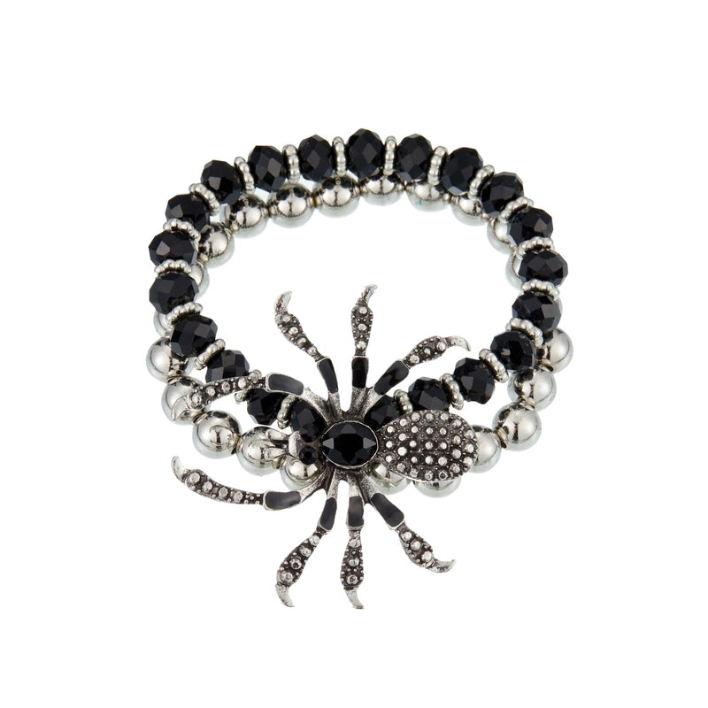 Cute Hip-Hop Exaggerated Spider Arylic Zinc Alloy Halloween Men’s Bracelets