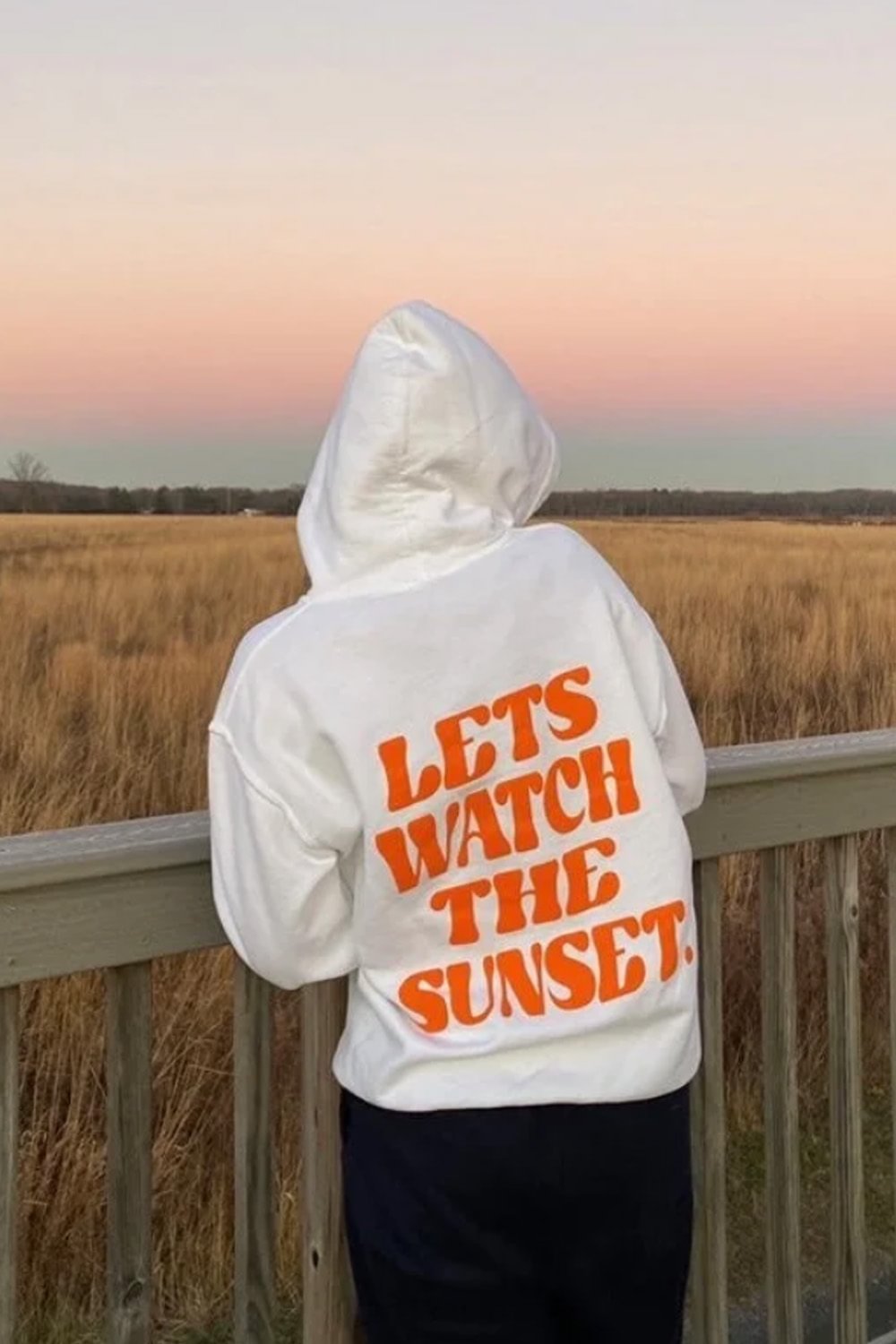 Let's Watch The Sunset Hoodie   August Lemonade