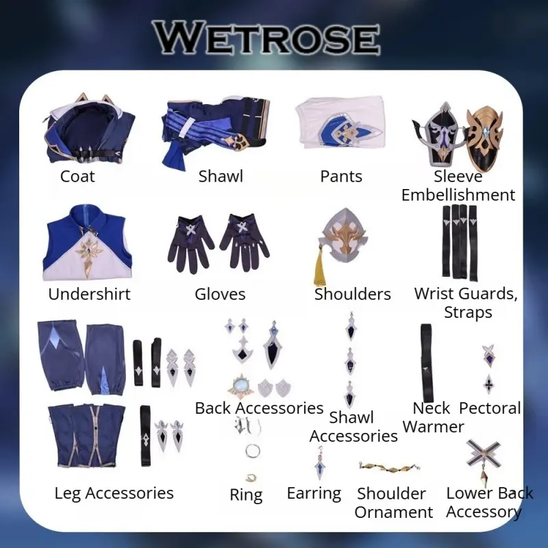 [Wetrose] Pre-Order Genshin Impact Lohen Game Outfit Full Set Cosplay Costume