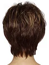 Dark Brown Shattered Bangs Short Curly Wigs