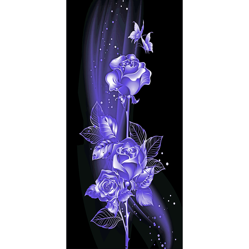 

40*80CM - Round Drill Diamond Painting - Rose, 501 Original