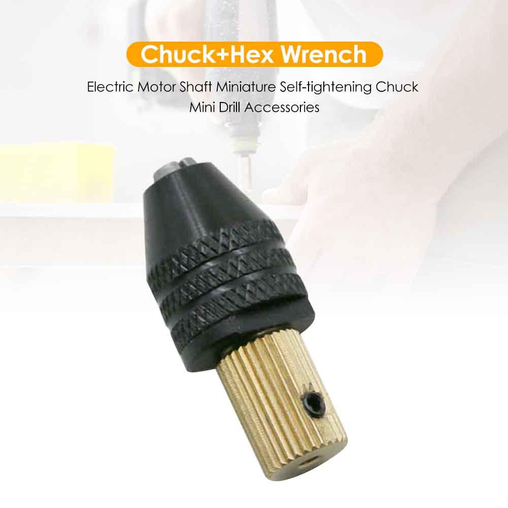 

Electric Motor Shaft Miniature Self-tightening Chuck Mini Drill Accessories, 3.17mm, 501 Original