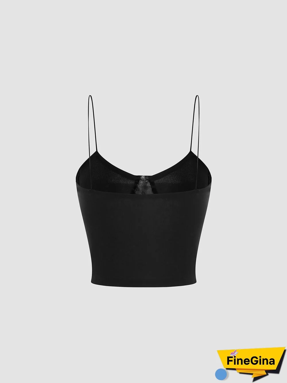 Leopard Mesh Stitch Open Back Underwire Crop Cami