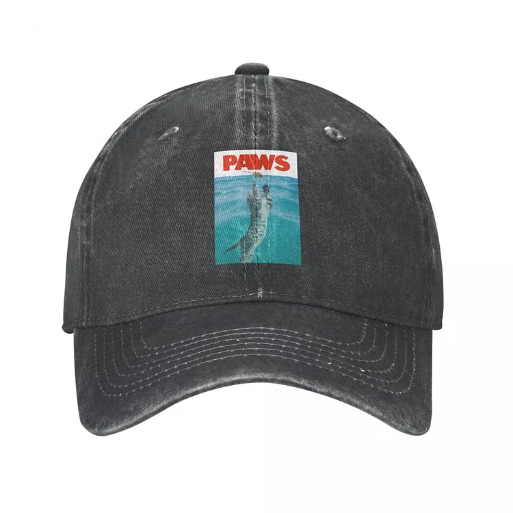 Paw Paws Water Wahshing Baseball Cap Jaws cat parody Stylish Skate Retro Baseball Hat Youth Caps