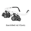 Magnifying Glasses for Hobbies Magnification 8x 15x 23x Headband Magnifier with 2 LED Lights for Reading Watch and Electronic Repair