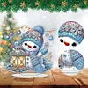 (US Local)Snowman Print DIY Desktop Diamond Art Kits for Home Office Desktop Decor