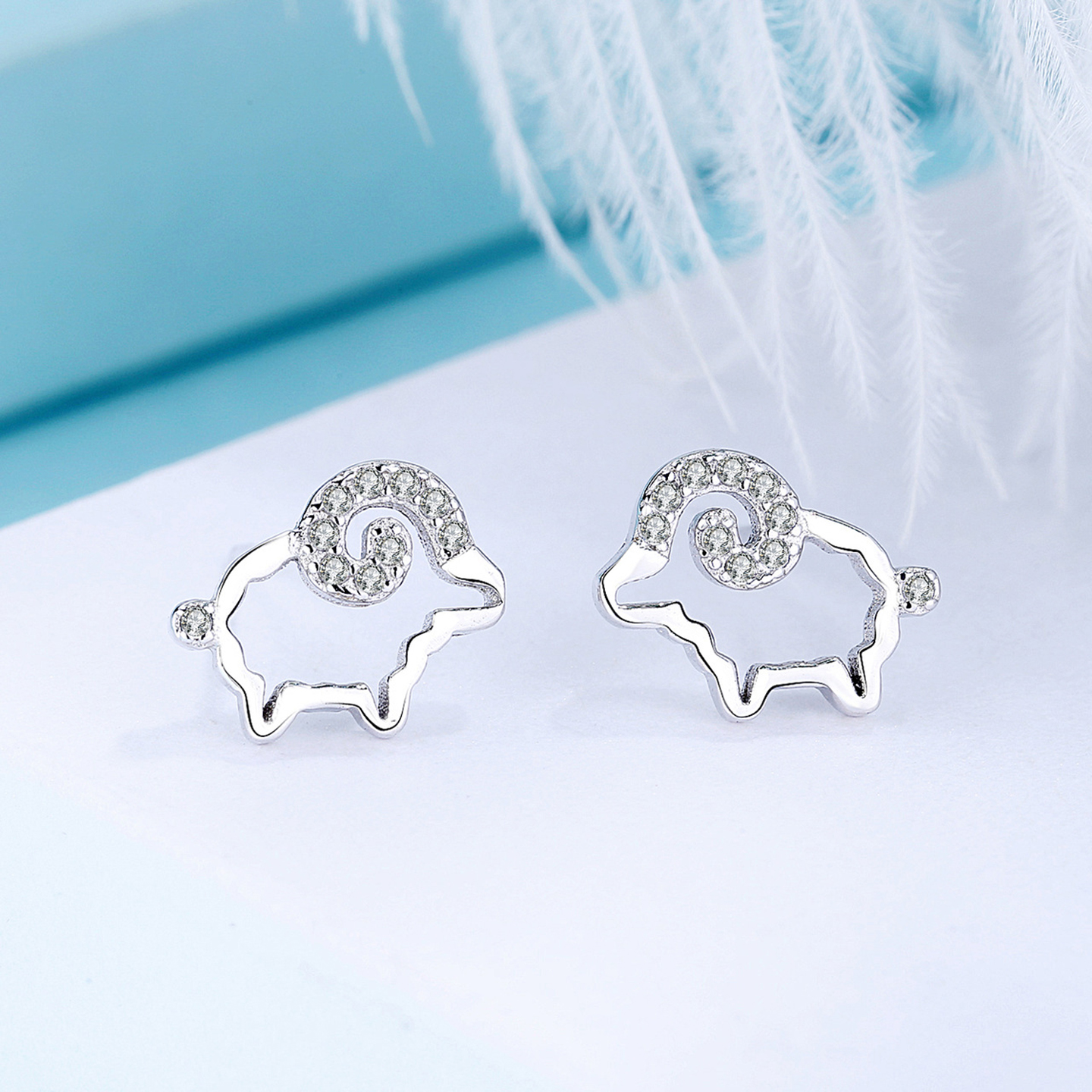 Comstylish Women Farm Sheep Cute Earrings