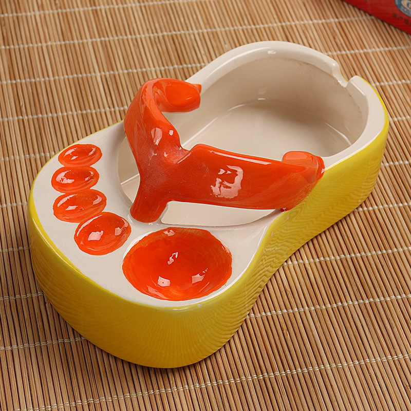 Slipper fries plate ketchup dipping saucer creative and tasty cartoon flip-flop plate taste dish tableware | 168DEAL