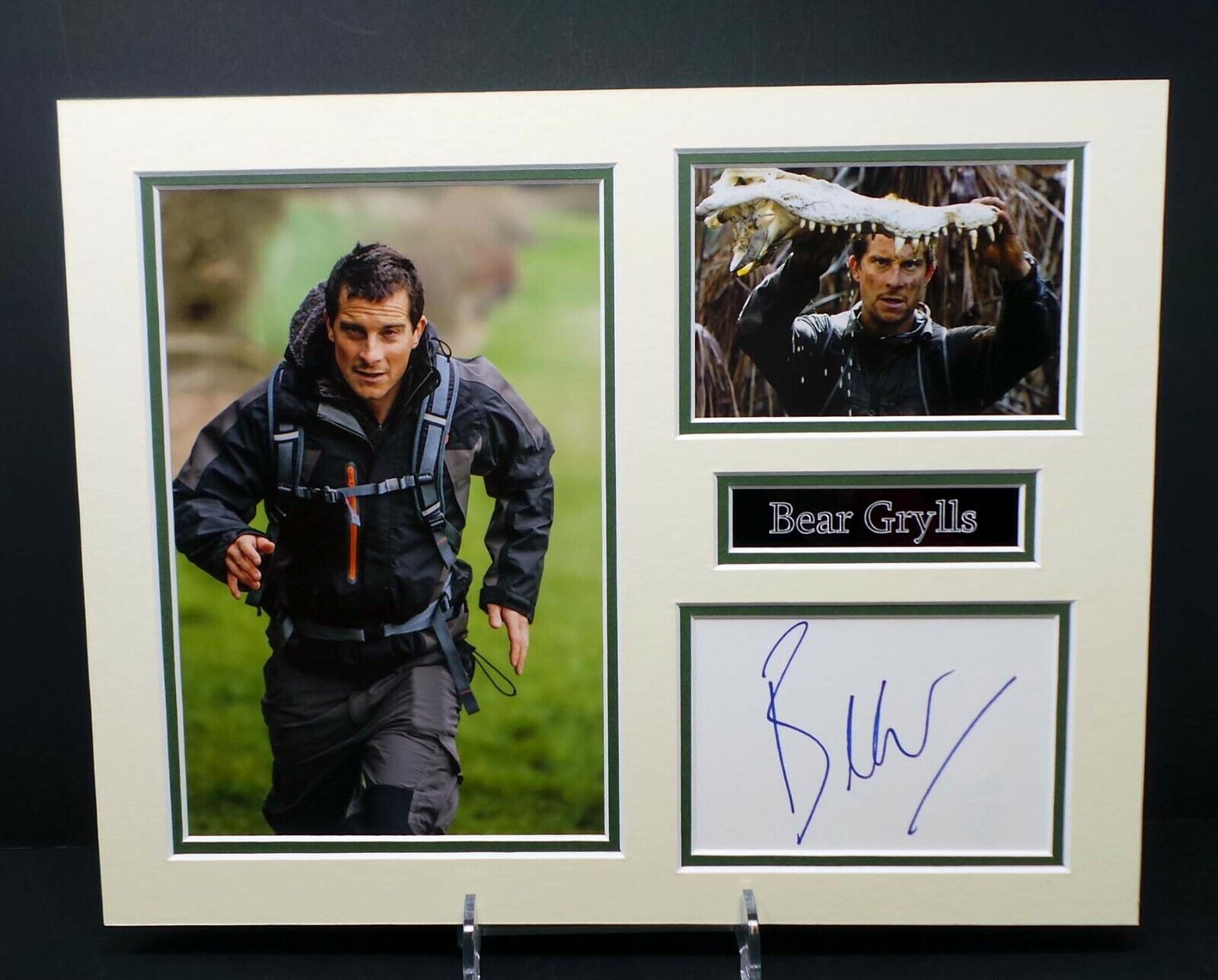 Bear GRYLLS Signed & Mounted Adventurer Climber Photo Poster painting Display 1 AFTAL RD COA