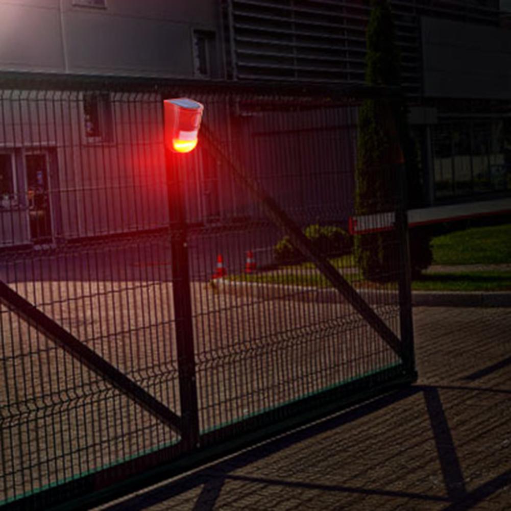 

6 LED Waterproof Solar Warning Sound Alarm Sensor-Outdoor Solar Light, 501 Original