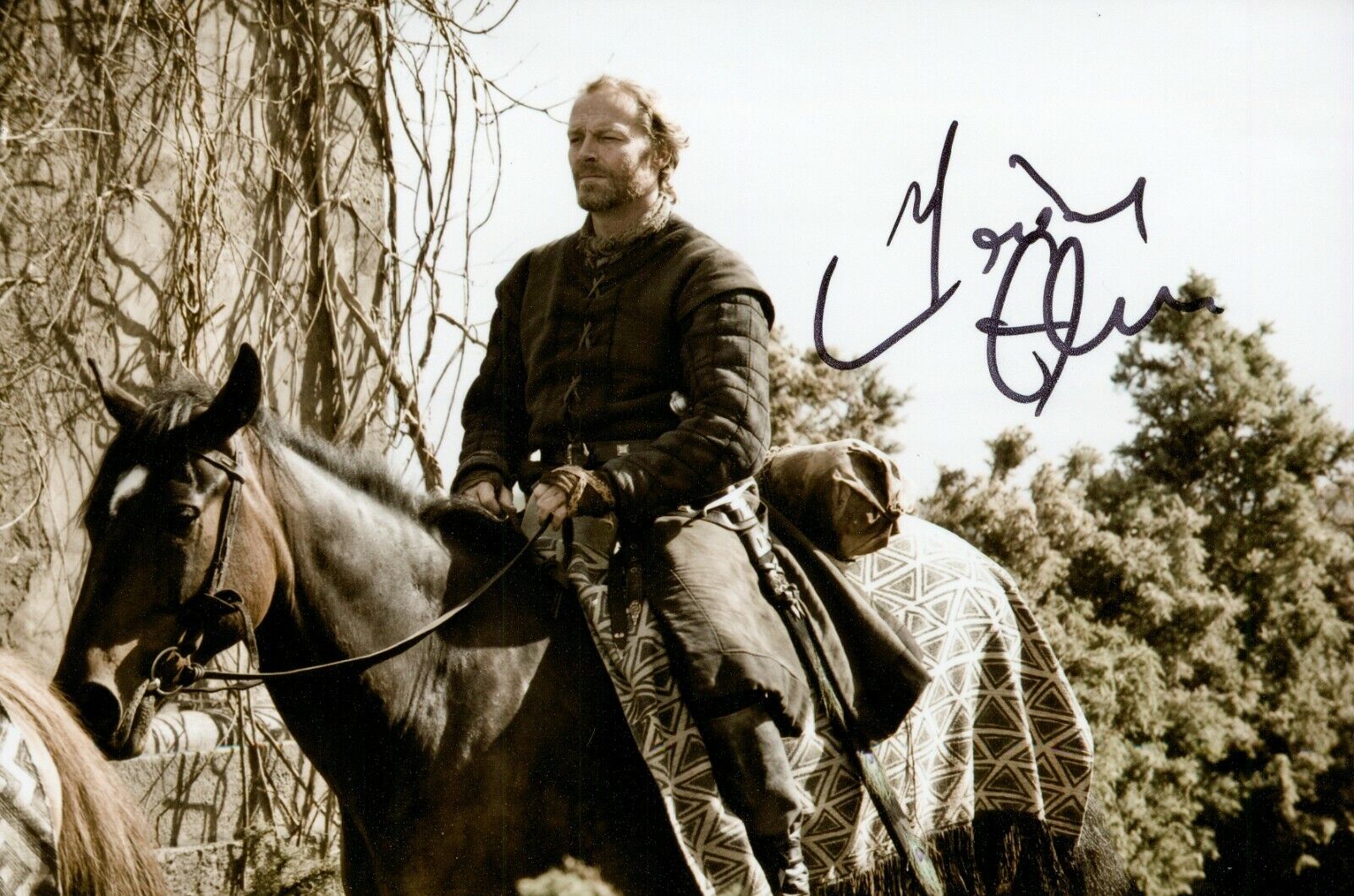 Iain Glen Signed 6x4 Photo Poster painting Game of Thrones Downton Abbey Dr Who Autograph + COA