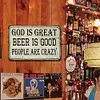 God is great beer is good - Vintage Metal Signs - 20*30cm/30*40cm