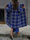 Stylish Loose Lapel Collar Long Sleeve Buttoned Long Woolen Outerwear