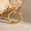 Simple Shimmer Rhinestone Golden Unisex Ring