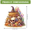 (US Local)Acrylic Skull Haystack   DIY Hanging Diamond Art Kits Wall Door Decoration