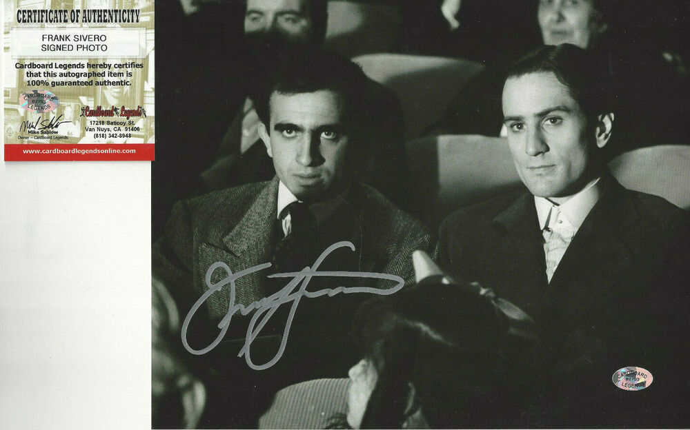 Godfather Frank Sivero autographed 8x10 Photo Poster painting Robert DeNiro