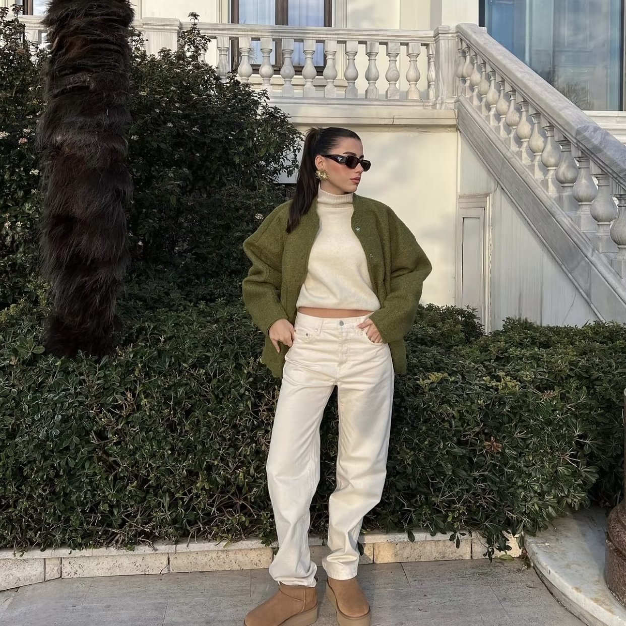 Ootddress Casual Loose High Waist Outwear Sweater For Women Long Sleeve Slim Pocket Patchwork Autumn Cardigan Knitwear Women's Coat