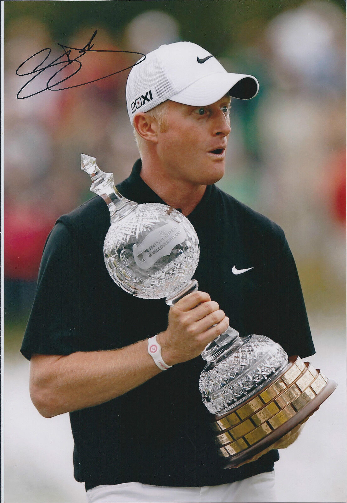 Simon DYSON SIGNED 12x8 Photo Poster painting AFTAL Autograph COA 2011 Irish Open Winner GOLF