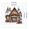 uk.everydayedeals (Limited Stock)Cross Stitch - 11ct Stamped - Chalet de No&euml;l r&eacute;tro (50*50cm)