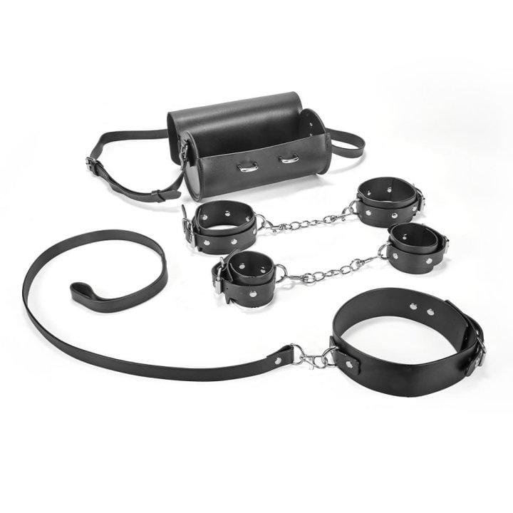 Neck Wrist Ankle Restraint Set-FUNSEXDOLLS
