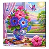 Framed Diamond Painting - Full Round Drill - Flower (25x25cm)
