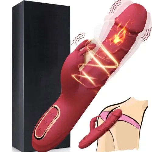 pornhint Pornhint G Spot Rabbit Vibrator Dildo Clit Heating Massager Anal Adult Sex Toys for Women