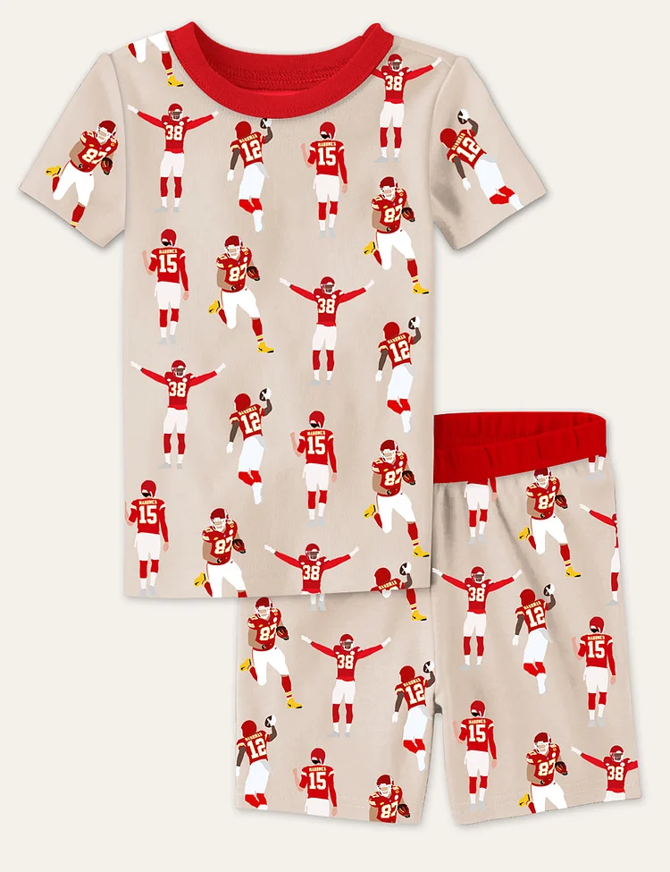 Kid's Kansas City Chiefs Football Pajama Set