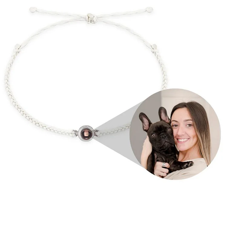 Bracelet photo personnalisé rond