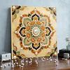 DIY Pearl Painting Yellow Mandala for Home Decor with Frame(30*30cm)